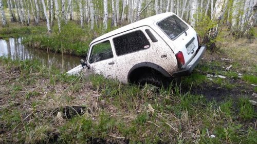 Покатушки на ниве весной