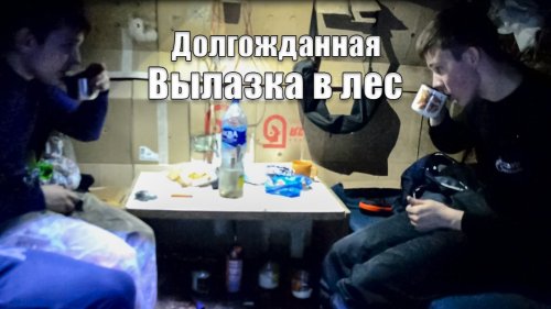 Весенняя вылазка в лес. Поход в избу.