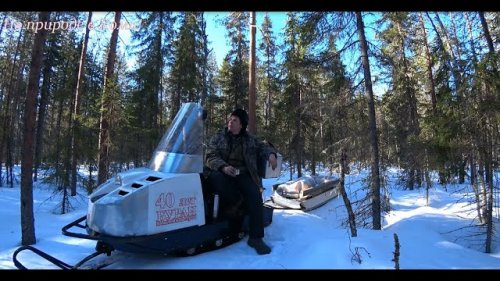 Поход в лес с ночёвкой на вторую избу. Буржуйка из канистры.