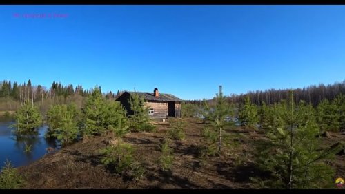 Первый весенний поход на лодке до избы. 1 серия.