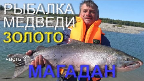 РЫБАЛКА СОСТОЯЛАСЬ, ловим кижуча, кету и гольца. Снова медведи в Магадане. Часть 3.