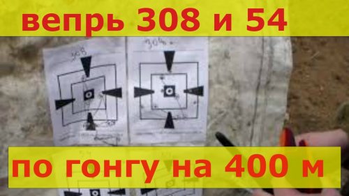 Карабин Вепрь по гонгу на 400 метров