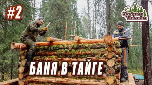 Лесная баня. Работаем как папа Карло. Серия 2.