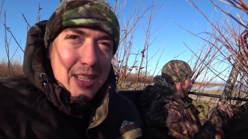 Охота на утку когда замерзли ВСЕ озера. Duck hunting when ALL lakes are frozen. fullHD