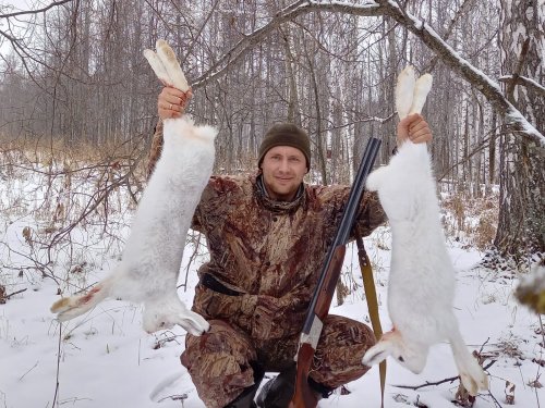 Вытропил пару беляков!