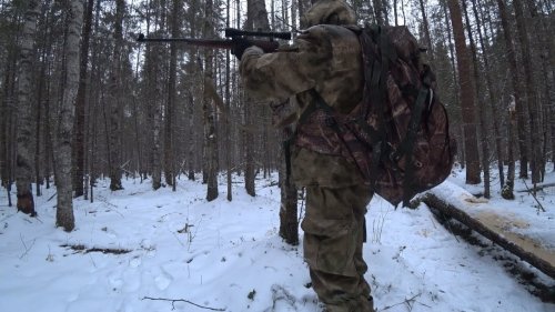 Охота с тоз 78-01. Делаю солонец. Нашел где ходят волки.