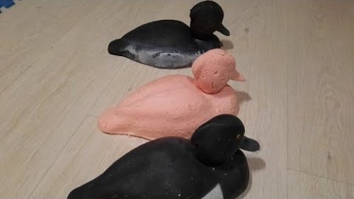 Изготовление чучел уток для охоты из  монтажной пены. Самые дешевые чучела уток с съёмной головой.