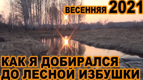 Весенняя 2021 Как я добирался до лесной избушки