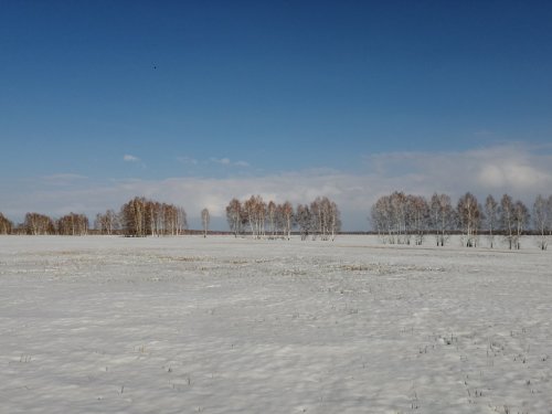 По сугробам