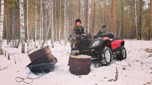 Завозим приваду на Медведя. Весенняя подготовка.