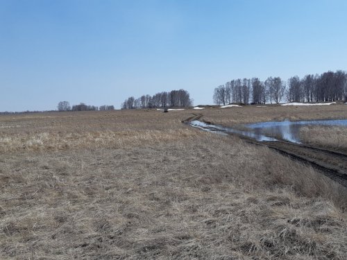 Весна наполнила дороги водой.
