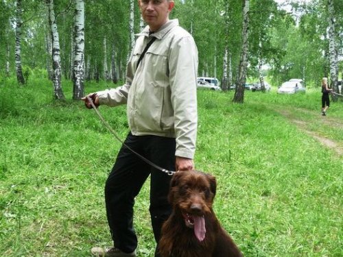С напарником по увлечению, на его первой выставке.