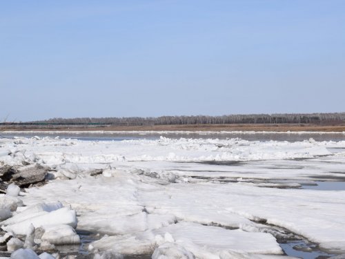 Ледоход р.Томь.
