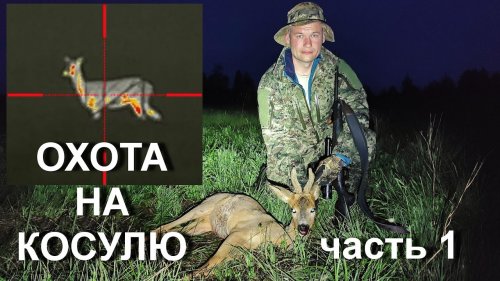 Охота на косулю с подхода. Тепловизор iRay saim SCT 35 и rico RL 42 .