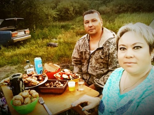 На природе