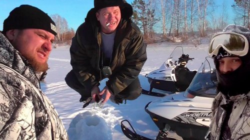 тайга варяг 550.polaris widetrak lx 500.река Чулым.рыбалка