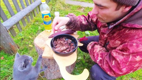 ПРИГОТОВИЛ ОНДАТРУ И СЪЕЛ / У ЭТОЙ КРЫСЫ МЯСО КАК У ЗАЙЦА. ОТВАРИЛ И ПОДЖАРИЛ.