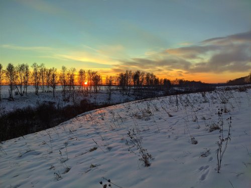 Закат.