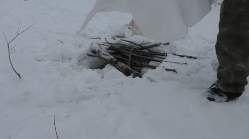 Проверка капканов на бобра.  Эксперимент. hunting beaver traps