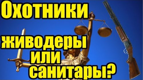 Охотники живодеры или санитары?