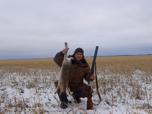 Первый заяц этого сезона!