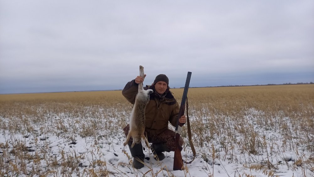 Первый заяц этого сезона!
