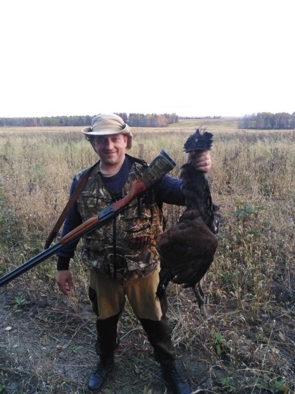 В полях!