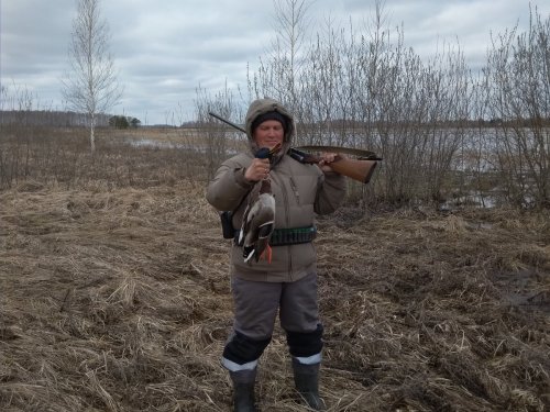Первый крякаш в сезоне