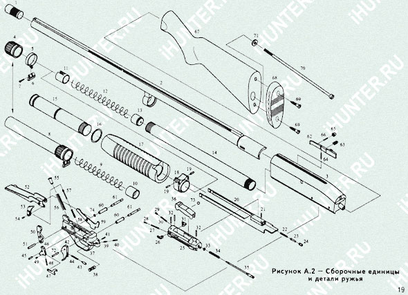 Схема ружья мр 155