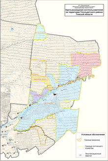 Тегульдетский район карта охотугодий