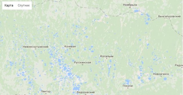 Красноярск ноябрьск карта